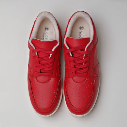 Cos Tan Low Ball Classic Red & White Sneakers