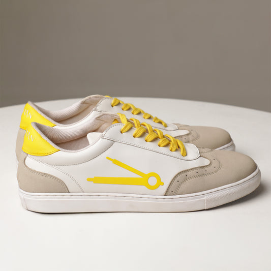 Cos Tan GAT Yellow Accent Sneakers