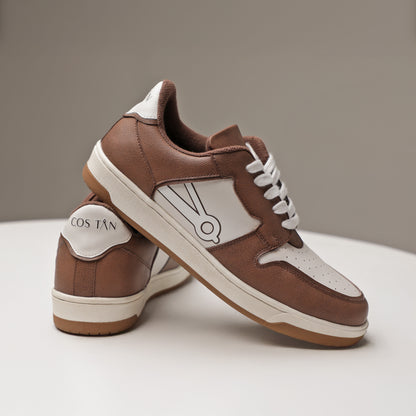 Cos Tan Low Ball Classic Red & White Sneakers