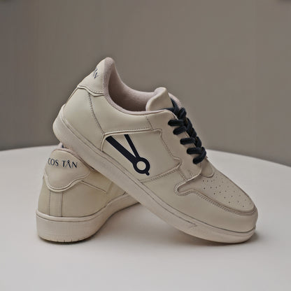 Cos Tan Low Ball Classic Red & White Sneakers