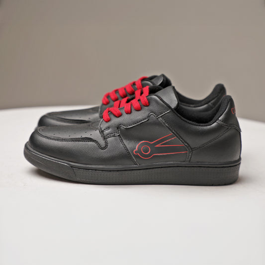 Cos Tan Low Ball Monotone Black Sneakers