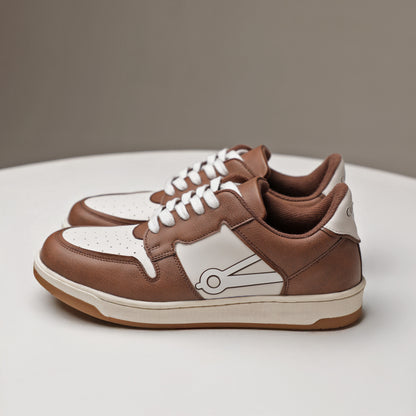 Cos Tan Low Ball Classic Red & White Sneakers