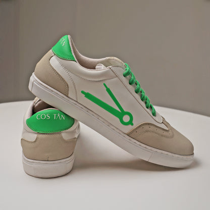 Cos Tan GAT Green Accent Sneakers